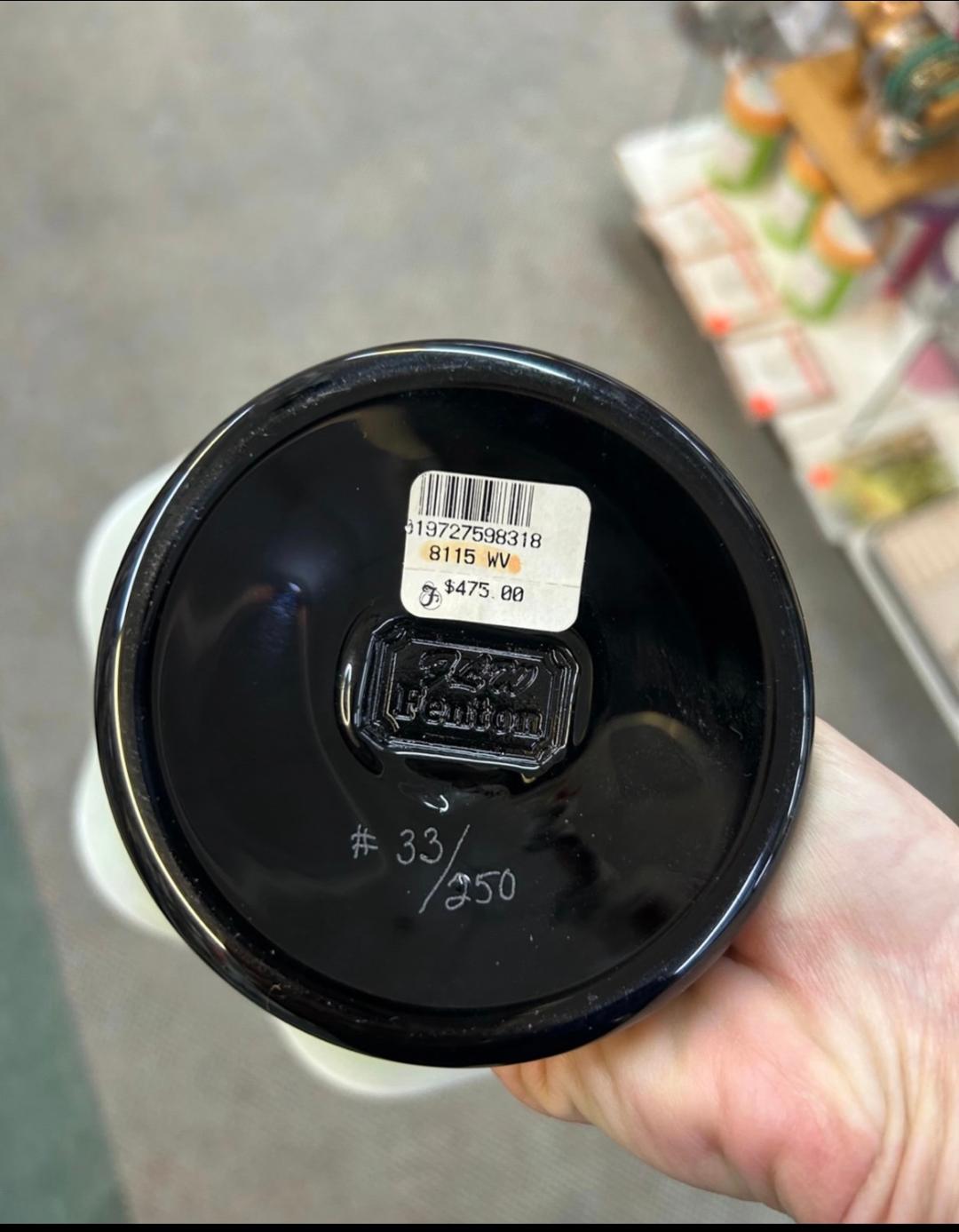 Fenton Art Glass Windblown Vase