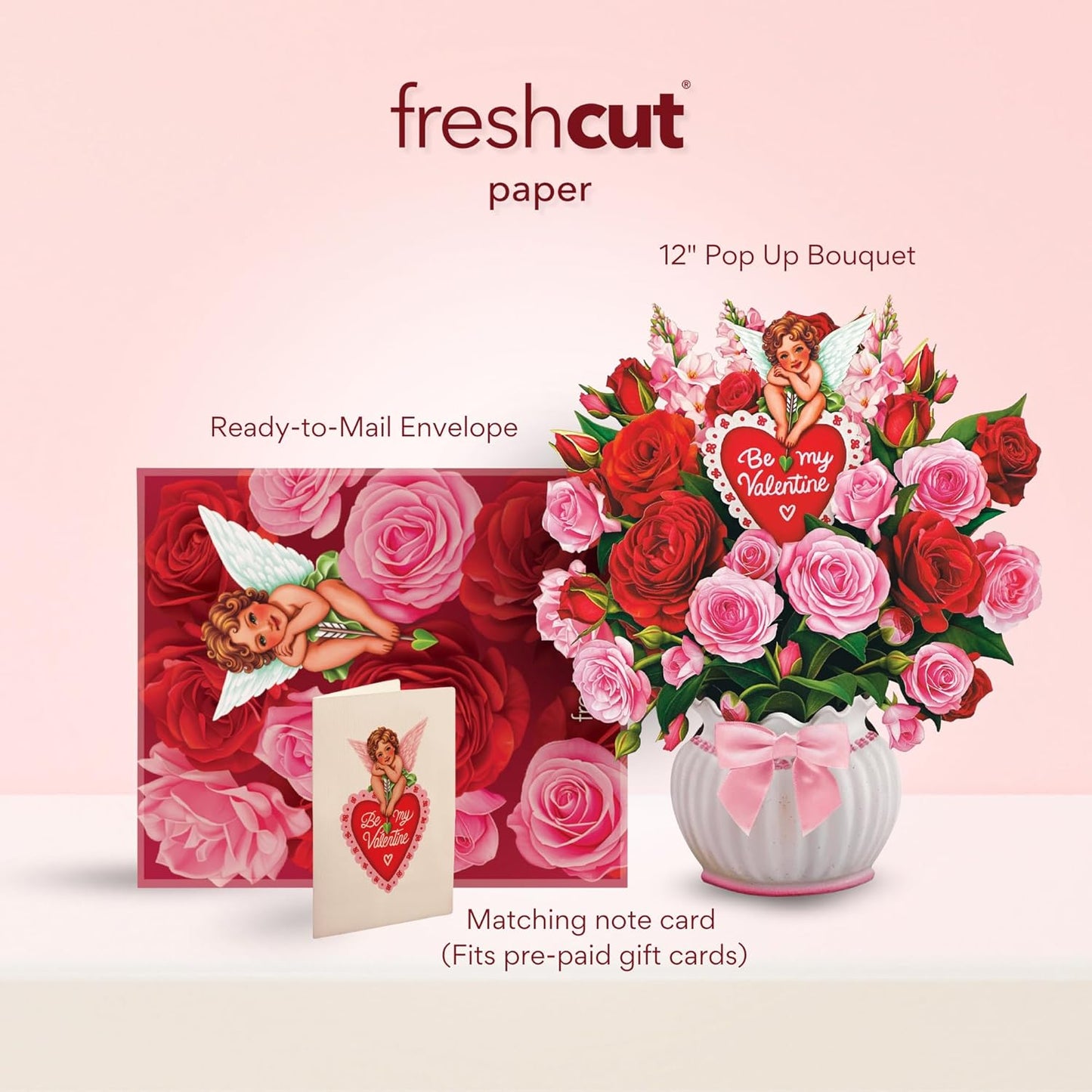 Cupid's Valentine FreshCut Paper - Pop Up Flower Bouquet