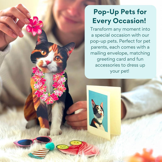 Calico Cat FreshCut Paper - Pop Up Pet Card