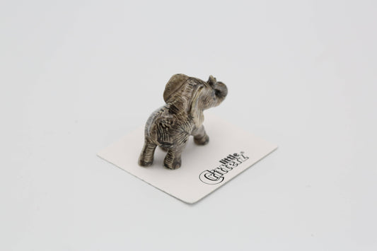Savanna African Elephant Calf Mini Figurine