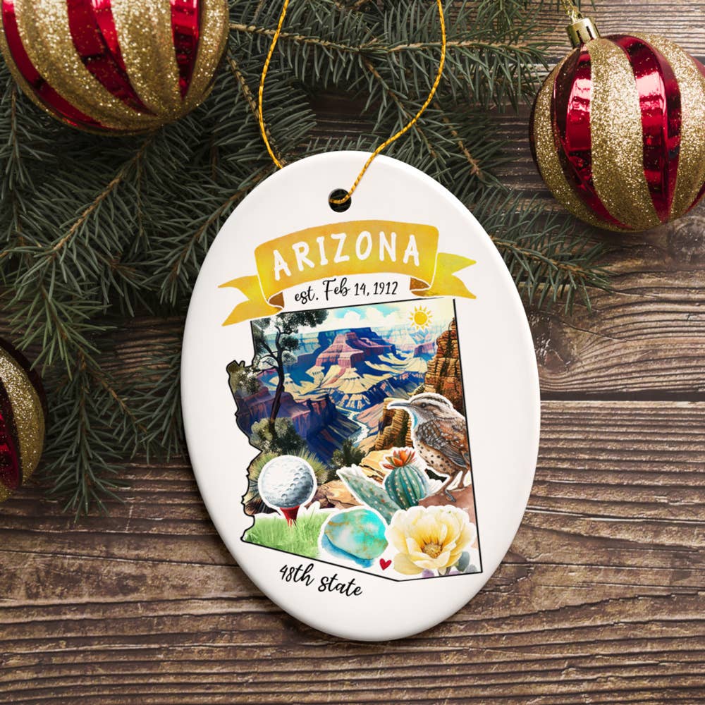 Artistic Arizona State Themes Christmas Ornament