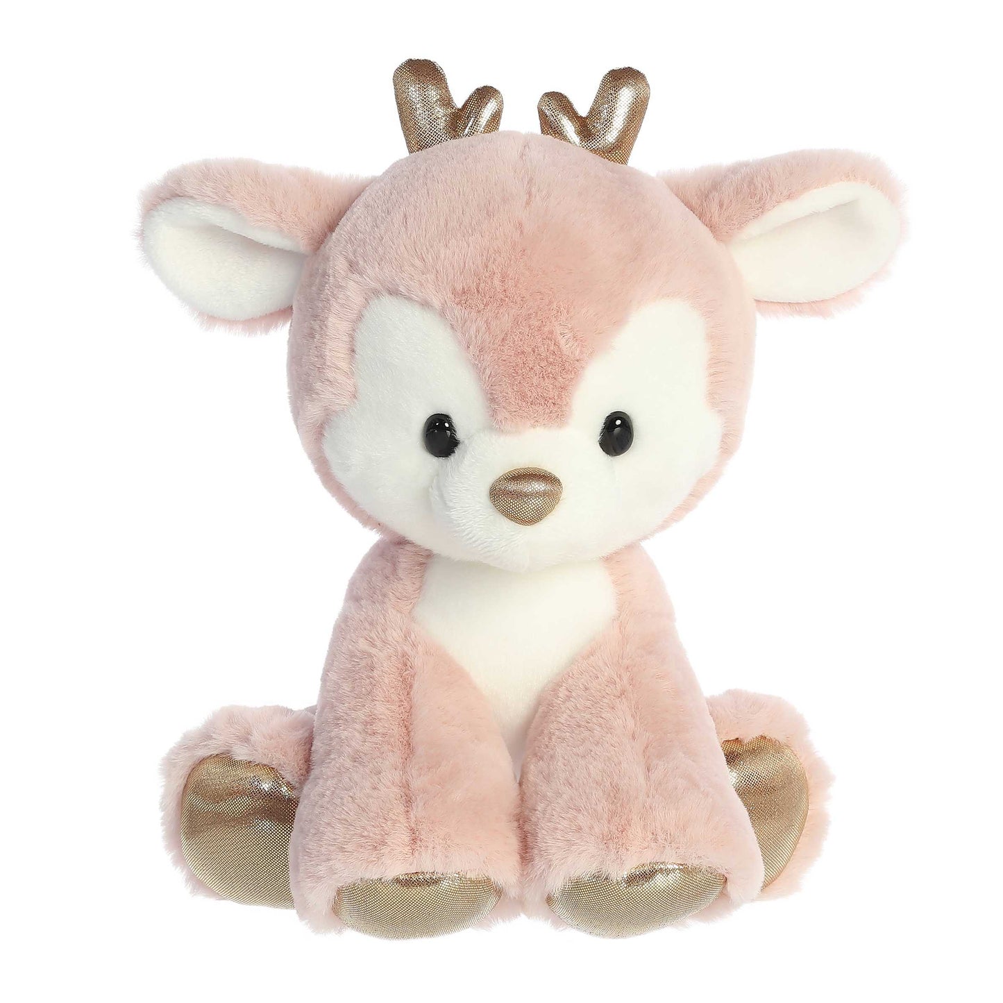Dashing Reindeer Rose Gold Plush