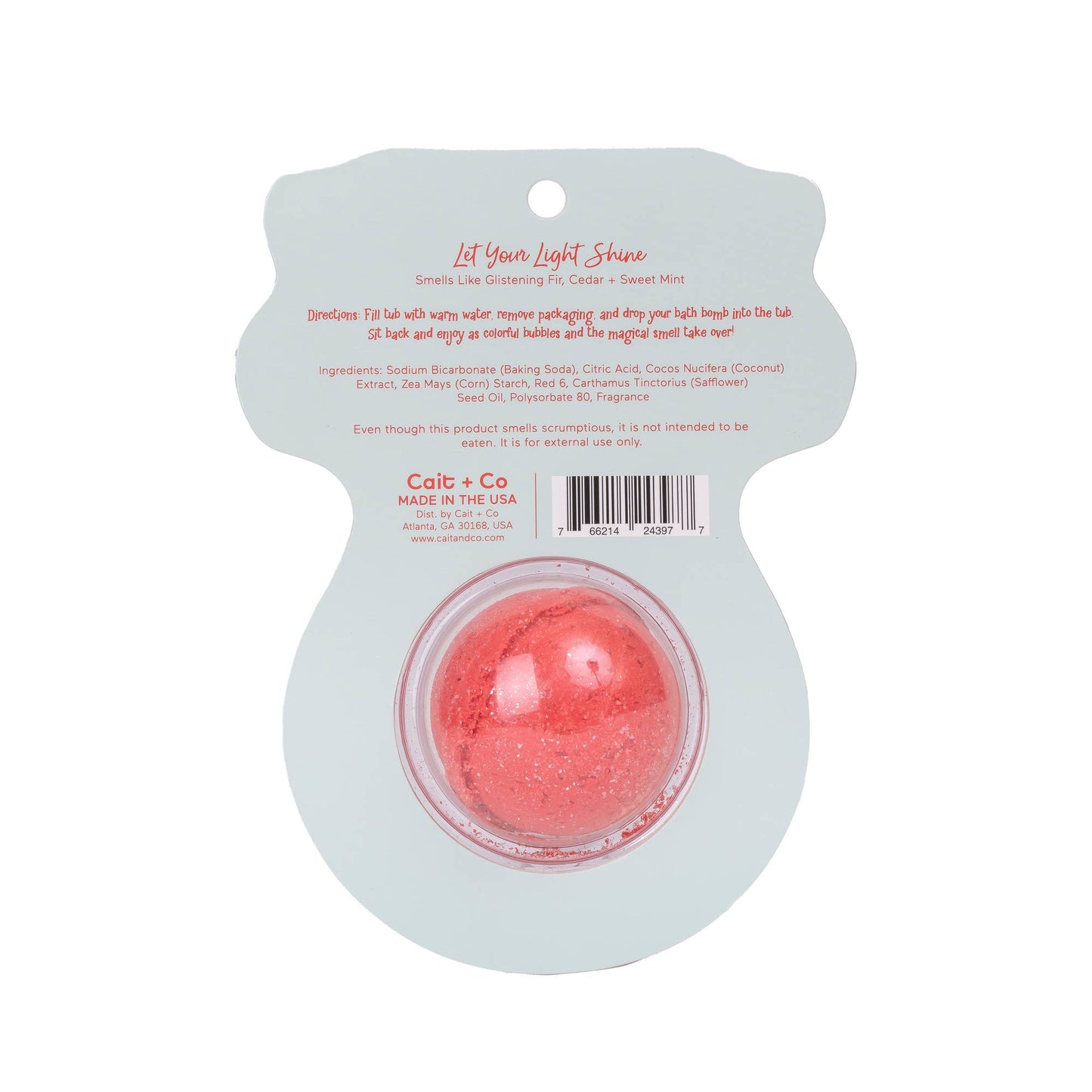 Reindeer Clamshell Bath Bomb