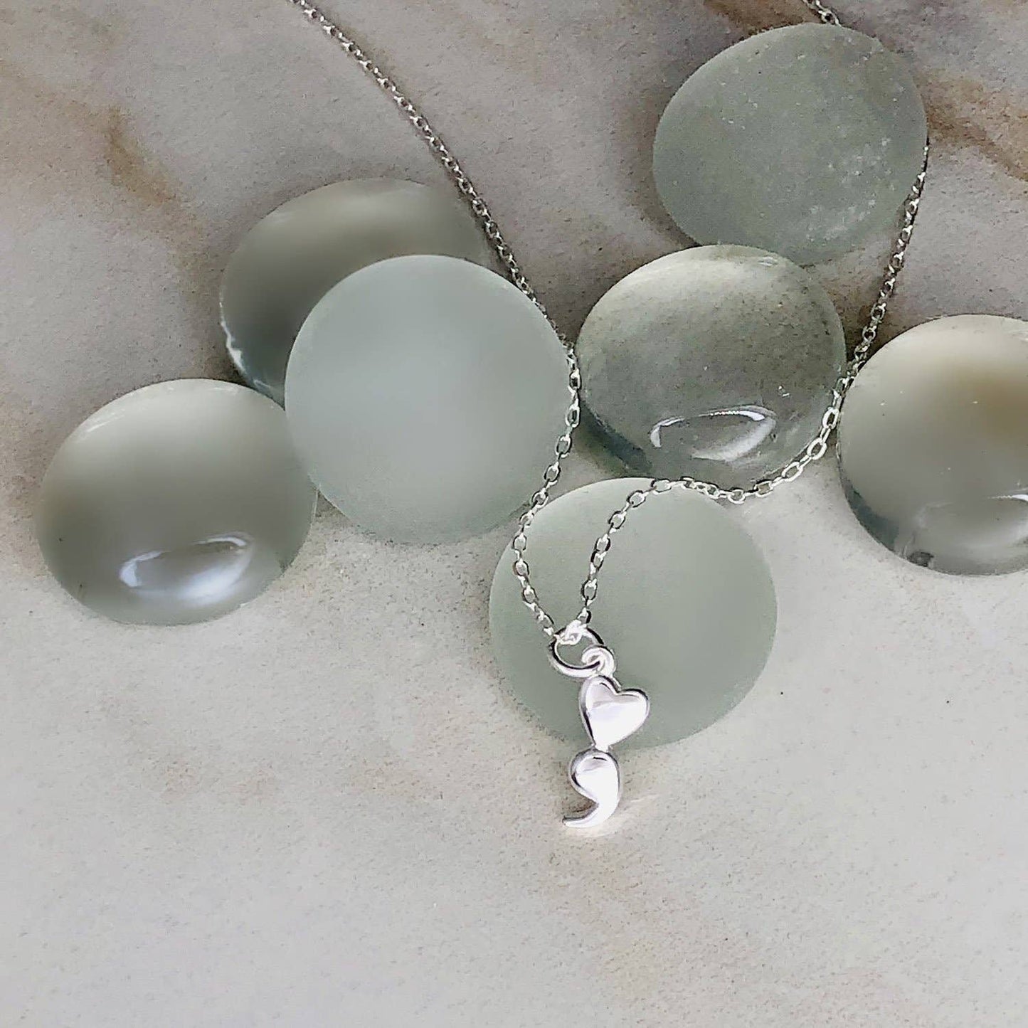 Warrior Mental Health Comma Necklace