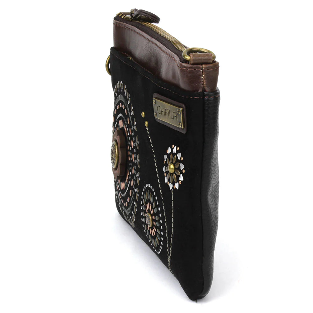 Starburst Dazzled Mini Crossbody Black