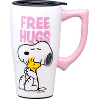 Free Hugs Snoopy Travel Mug