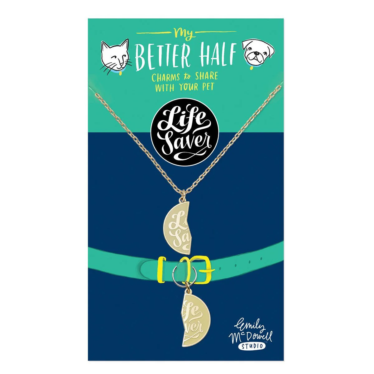 Life Saver Better Half Pet Charm Set