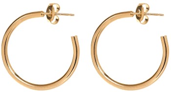 Spirit by Silver Forest Gold Medium Tube Hoop Earrings