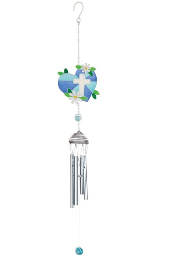 Cross Heart Windchime