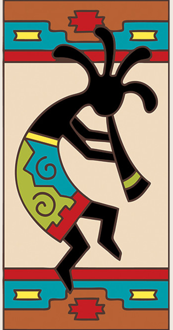 Southwest Kokopelli Left Tile