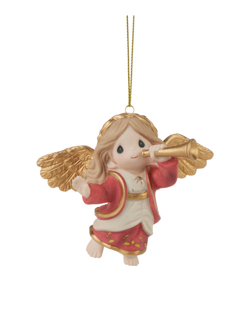 Bringing Good News Of Great Joy Precious Moments Angel Ornament