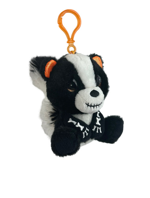 Bones Halloween Cutie Pet-tudies Backpack Clip Skunk