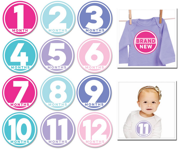 Modern Miss Baby Sticker Set