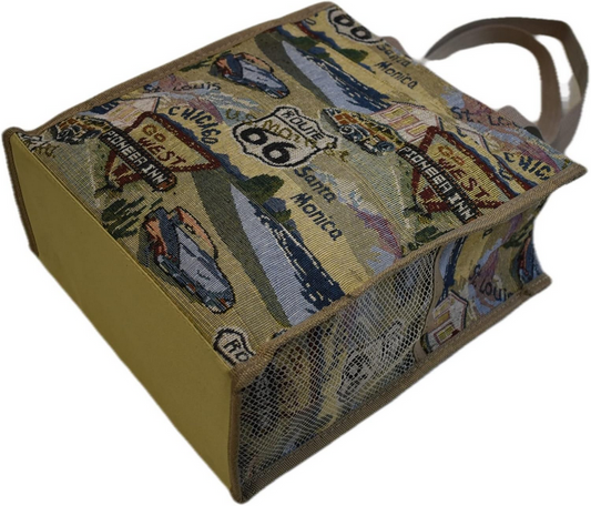 Route 66 Cotton Canvas Tote Bag