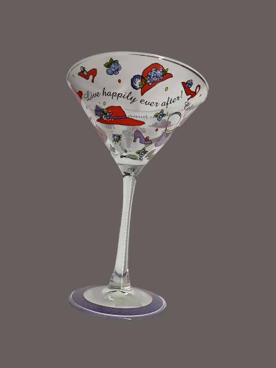 Red Hat Ladies Martini Glass