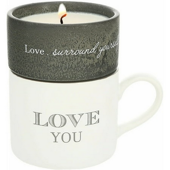 Love - Stacking Mug and Candle Set