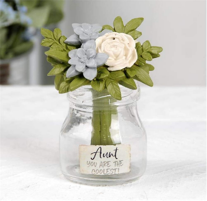 Aunt You Are the Coolest Vase with Flowers