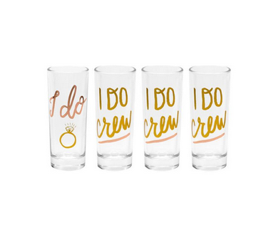 I Do/I Do Crew Shot Glass Set