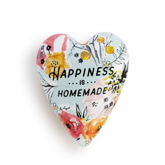 Happiness Is Homemade Art Heart Keeper