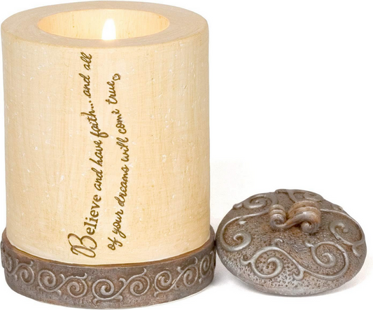 Believe and Have Faith Comfort Candle