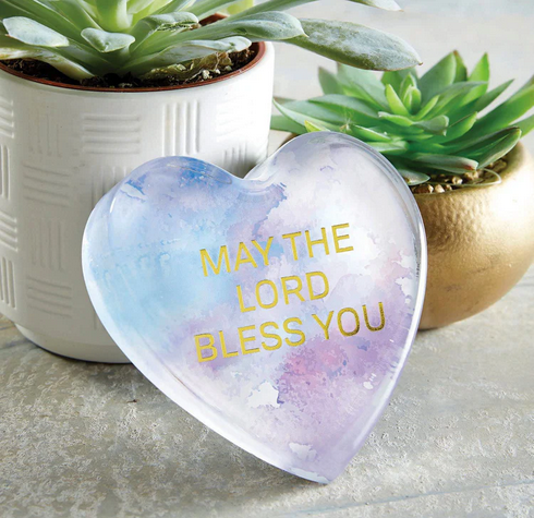 May The Lord Bless You Heart Paperweight