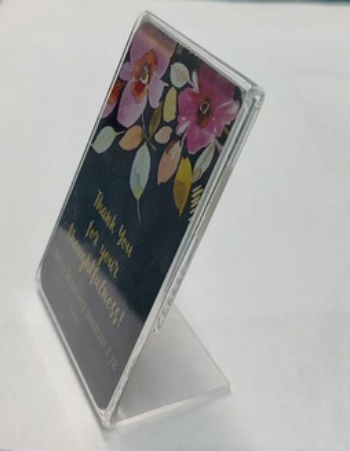 Thank You For Your Thoughtfulness! Desk Sign