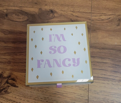 I'm So Fancy Glass Trinket Box
