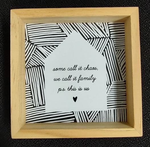 Some Call It Chaos Small Wood Sign