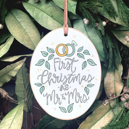 First Christmas As Mr. & Mrs. Ornament