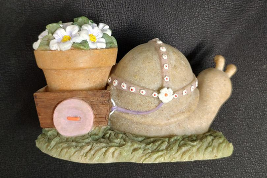 Congratulations Snail Figurine