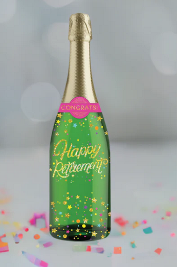 Happy Retirement Champagne Sound Card