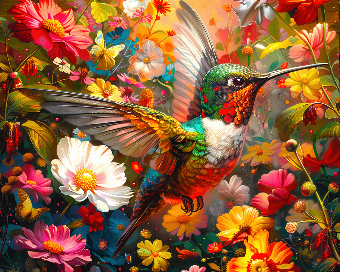 Hummingbird Dream 1,000 Piece Jigsaw Puzzle