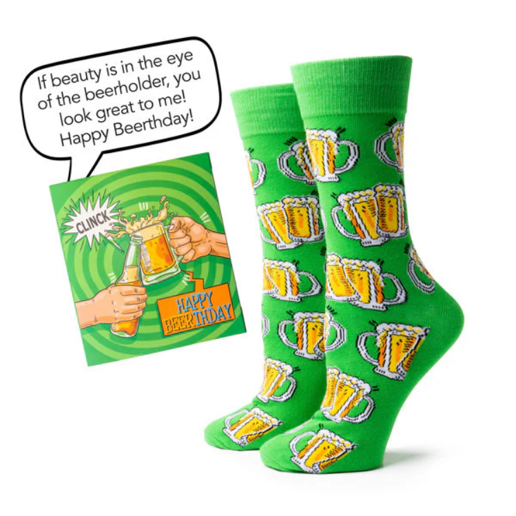 Happy Beerthday Gift Card & Sock Set