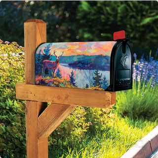 Stately Deer Mailbox Wrap