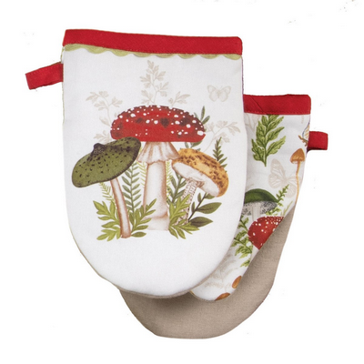 Botanical Mushrooms Grabber Oven Mitt