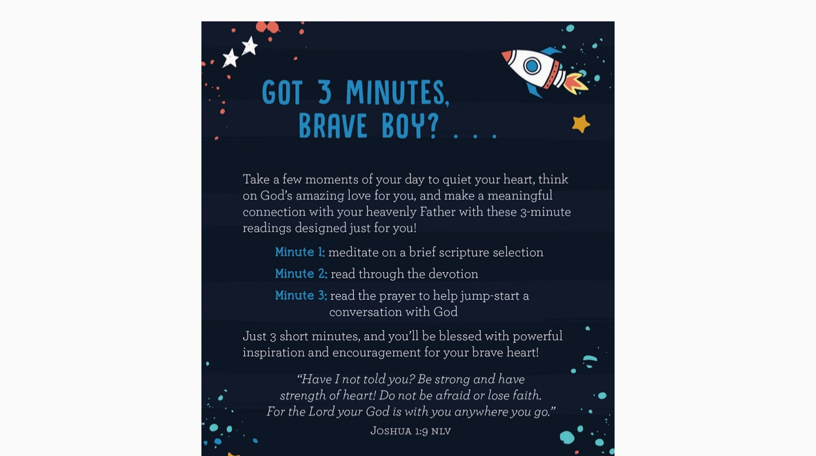 3 - Minute Devotions For Brave Boys
