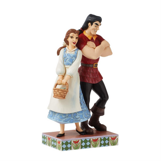 Brilliant & Boorish Gaston vs. Belle Jim Shore Figurine