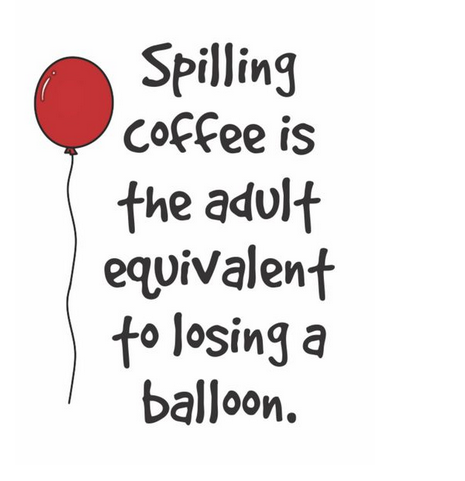 Spilling Coffee Flour Sack Kitchen Towel