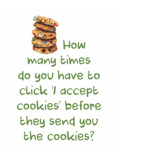 I Accept Cookies Flour Sack Kitchen Towel