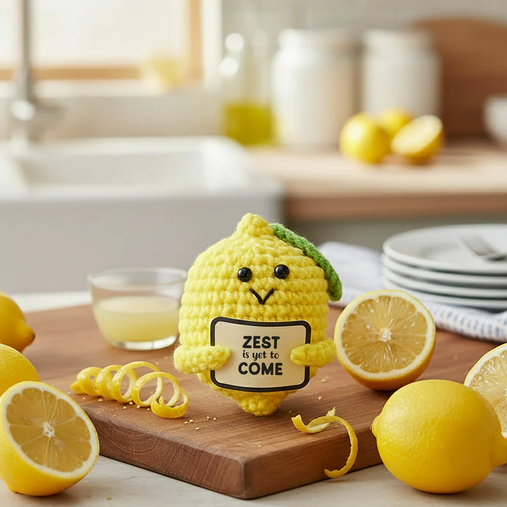 Mini Crocheted Lemon
