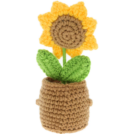 Mini Crocheted Sunflower