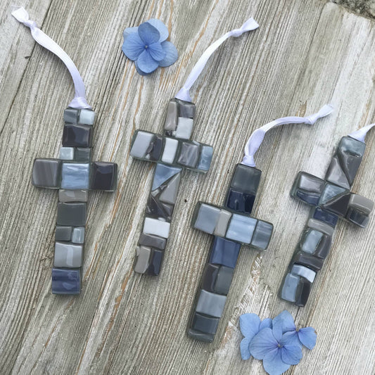 Wedding Anniversary Gift USA Handmade Glass Cross