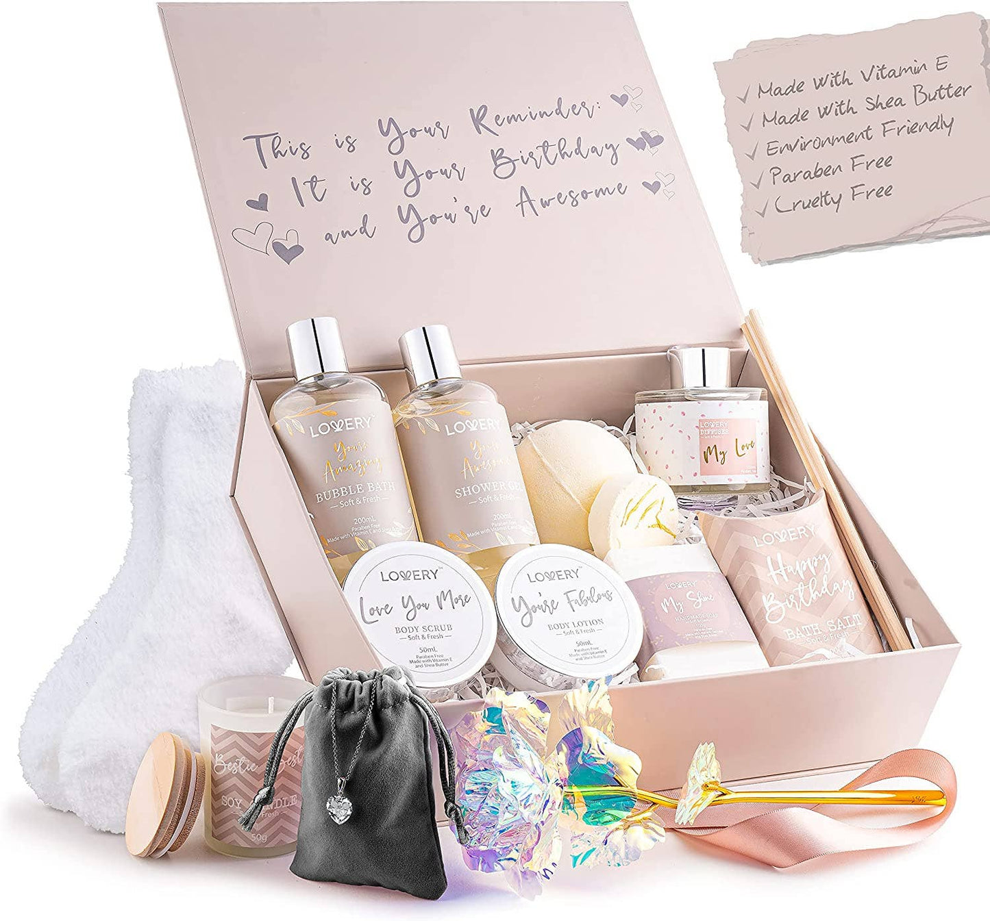 Happy Birthday Bath Spa Gift Basket