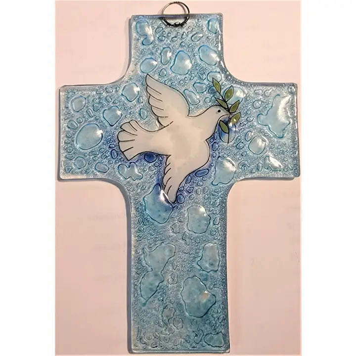 Dove Glass Cross