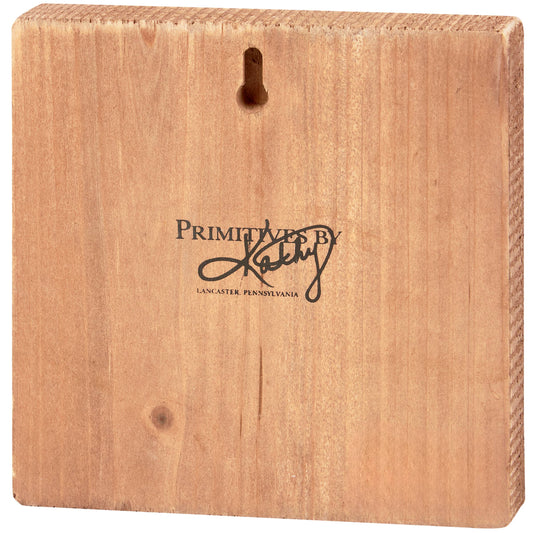 Highland Cow Block Sign