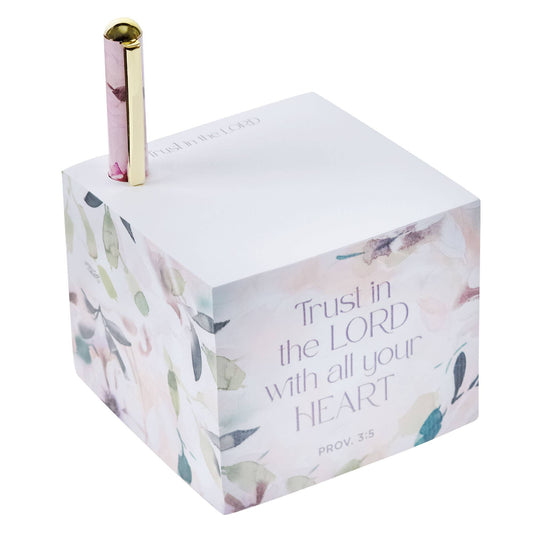 Trust in the Lord Note Block and Pen