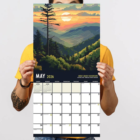 2026 National Parks-Art Wall Calendar