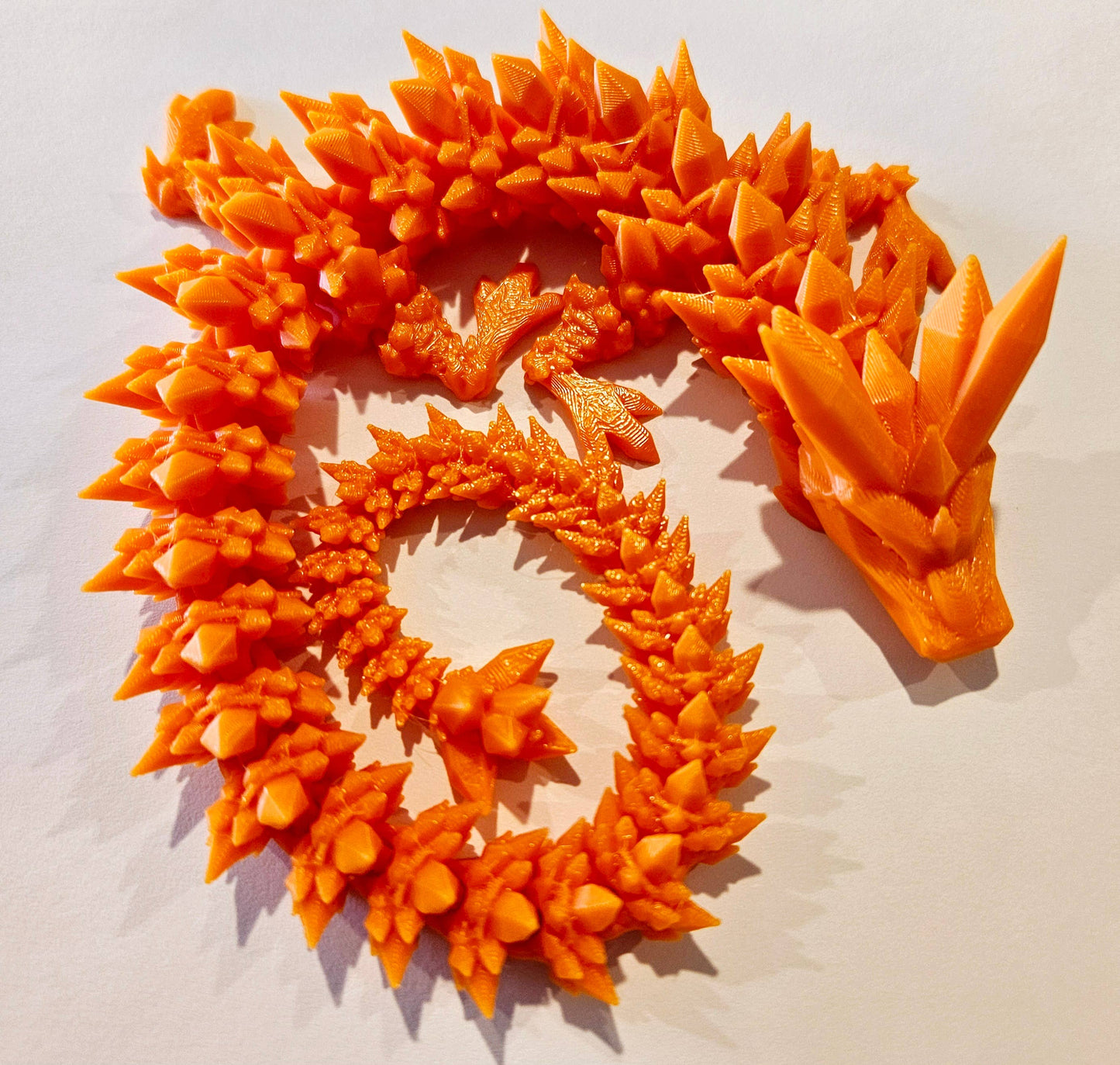 Orange Articulated Crystal Dragon