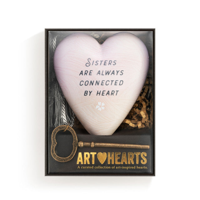 Sisters Are Always Connected Art Heart