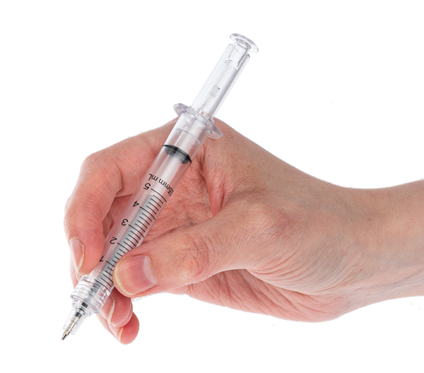 Clear Nurse Syringe Pen